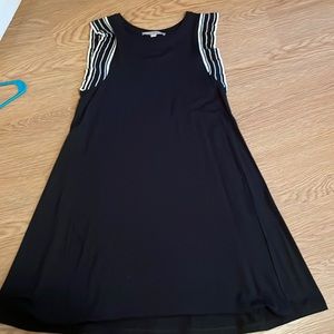 Black shift dress from LOFT